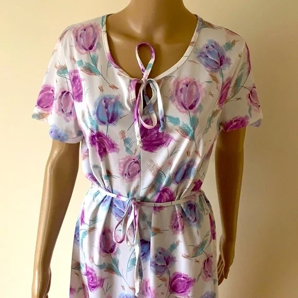 VINTAGE | David Keys floral midi dress - Picture 2 of 12